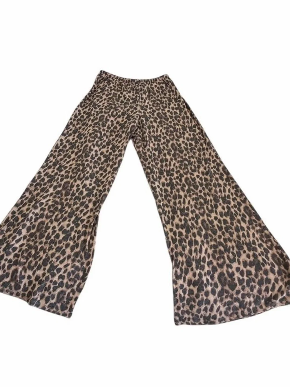 Victoria’s Secret Leopard Print Flare Pants Y2K Animal Print Small